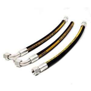 High Pressure <b>Rubber</b> Hoses NBR Inner <b>Tube</b> 5.0 Mm Wall Thickness Two Layer Steel Wire Braided For Industrial Use - Product Image 2