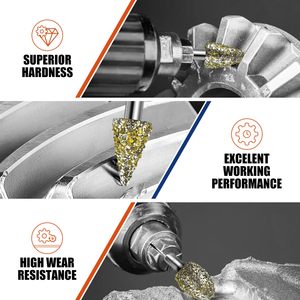 Premio 46 graniglia a spirale flauto 1/8 "gambo smerigliatrice diamantata punte accessori rotanti per Dremel efficace pietra resina di vetro - Product Image 1
