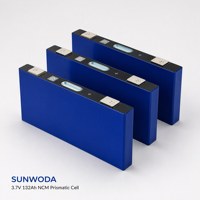 Sel Baterai Lithium Sunwoda 3.7V 132Ah NCM Prismatic Berbahan Aluminium 2000 Siklus -20~+60 untuk Sepeda/Skuter Listrik