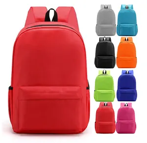 Kırmızı çocuklar toptan özel Logo Oxford bez eğitim sınıfı birincil ve ikincil okul öğrenci çantası çocuk sırt çantası okul çantalarını
