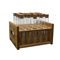 Maywaysky Joints Tube de verre Support d'affichage en bois pour 25 pièces Convient pour Slim King Size Cone