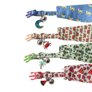 Produk 2024 dengan bel perlengkapan hewan peliharaan musim panas kerah kancing naik kucing dan kerah anjing - Product Image 1