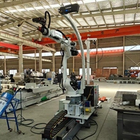 Robot de soudage MIG GMAW à 6 axes de type portique sur rail au sol, directement de l'usine chinoise, avec génération automatique de trajectoire 3D sans programmation