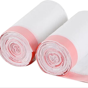 Bolsas de Basura Pequeñas con Cordón de PE Blanco, Desechables y Reciclables, Ecológicas para Uso en el Baño - Product Image 1