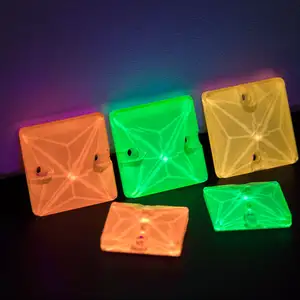 AW Square Shape Neon MN Colors K9 Glass flatback Rhinestones jewellery gem stone sewing accessories for clothing fashion