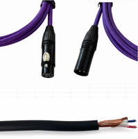 Câble de microphone XLR mâle-femelle OEM RH-X042 avec blindage spiralé, gaine en PVC, conducteur en cuivre sans oxygène