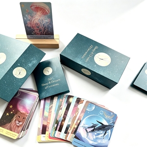 Meilleures nouvelles cartes d'affirmation personnalisées de haute qualité, imprimées <span class=keywords><strong>avec</strong></span> des messages positifs et élégants, <span class=keywords><strong>avec</strong></span> boîte magnétique - Product Image 2