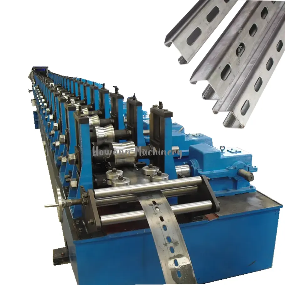 High Precision Solar Strut Channel Solar Panels Making Machine Solar Strut Roll Forming Machine Solar Panel Framing Machine