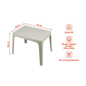 Mesa de Actividades de Plástico PP para Niños Pequeños, Escritorio de Estudio Moderno, Ligero, Apilable, Resistente, Mesa de Aprendizaje para Niños, Impermeable, Fácil de Usar en Exteriores - Product Image 1