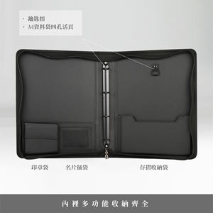 Branding And Hot Stamping Stone-Patterned Handbag Eco Leather Meeting <b>Document</b> <b>Folder</b> - Product Image 4