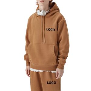 เสื้อฮู้ดดี้แบบสวมหัวผ้าฟลีซคอตตอน 100% คุณภาพสูง ทรงโอเวอร์ไซส์ ไหล่ตก  แบบเรียบ ไม่มีลาย  รับสกรีนโลโก้ตามสั่ง สำหรับฤดูหนาว - Product Image 1