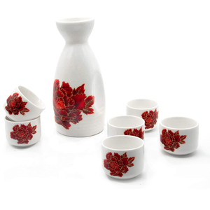 Artisanat Traditionnel 1PC Poterie Bien <span class=keywords><strong>Carafe</strong></span> et 2 PIÈCES Tasses à Saké Blanc Maneki Neko Chat Design Japonais En Céramique Sur Mesure set De saké - Product Image 5