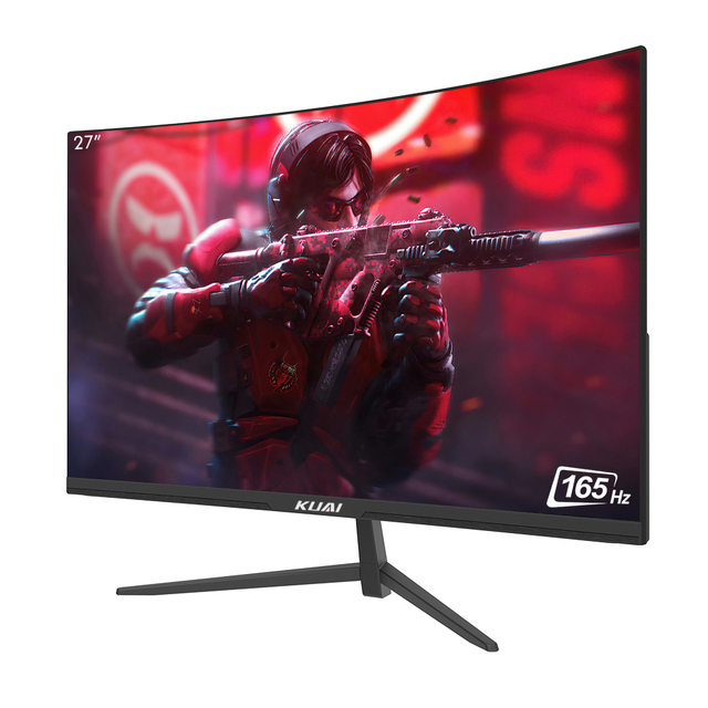 27 Inch QHD 2560x1440P 2K 165HZ Curved Gaming Monitor FreeSync 3 Sides Frameless Low Blue Light VESA Mountable Computer Monitor