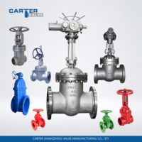Válvula de Compuerta de Acero Forjado A105 Carter, Conexión a Tope (BW/SW) WCB/WCC, Alta Temperatura, Control Remoto, Engranaje Cónico Eléctrico ANSI