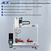 Machine à souder automatique à double plateforme, robot de soudage rotatif, machine à souder CNC haute précision pour l'électronique des circuits imprimés