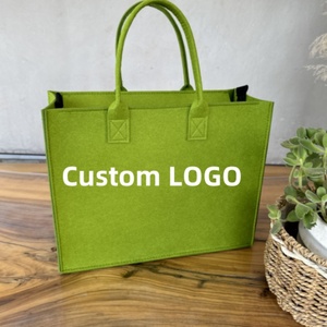 <span class=keywords><strong>Sacs</strong></span> fourre-tout en feutre réutilisables et écologiques Sac de promotion avec logo imprimé personnalisé Sac cadeau pour le shopping - Product Image 3