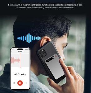 <span class=keywords><strong>Enregistreur</strong></span> <span class=keywords><strong>vocal</strong></span> <span class=keywords><strong>Bluetooth</strong></span> AI avec contrôle par application, transcription vocale en texte, enregistrement WAV, 64 Go, <span class=keywords><strong>enregistreur</strong></span> WIFI en alliage d'aluminium - Product Image 4