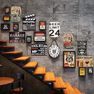 Desain kustom sublimasi putih tanda logam kosong Poster logam Retro tanda timah kustom grosir untuk Bar garasi dekorasi dinding - Product Image 5