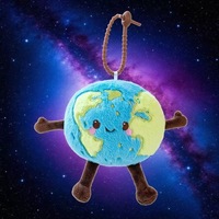Pendentif en peluche Planète du Soleil et de la Terre, modèle Twix, en coton PP, produit de science-fiction spatiale mignon, collection Cartoon Fun Planet Doll