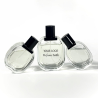 Bouteilles de parfum vides à pompe atomiseur, nouveau design, emballage de flacon de parfum 50 ml, à vendre