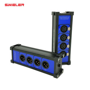 กล่องแยกสัญญาณ Ethercon 4 ช่อง แบบ <span class=keywords><strong>RJ45</strong></span> เป็น XLR พร้อมตัวตัดสัญญาณ XLR/DMX/AES สำหรับสาย <span class=keywords><strong>Cat6</strong></span> Ethernet ใช้ในงานเวทีและสตูดิโอ - Product Image 4