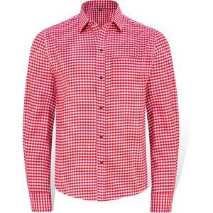 <b>Men's</b> Bavarian Oktoberfest <b>Shirt</b> Plaid Button Down Collar Traditional German Style Casual <b>Shirts</b> Cotton 140g - Product Image 1