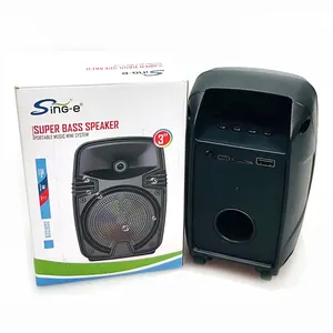 ZQS1328 altavoz subwoofer estéreo inalámbrico portátil superbajo portátil de 3 pulgadas con radio FM y soporte TF/USB