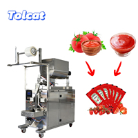 Machine automatique de remplissage et de scellage pour pâte de tomate, machine d'emballage pour petits sachets d'huile, de miel et de sauce chili
