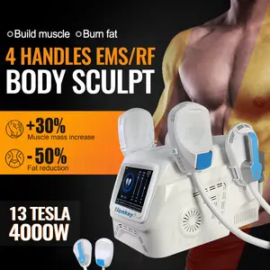 2024 distributor oem 4 handle muscle building ems body sculpting machine slimming machine for weight loss beauty equipment