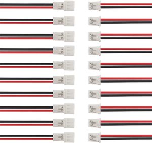 Cable conector macho y hembra de 2 pines, imagen enrollable a zoom, JST-PH, 2,0mm, paso de 2,0mm, 26AWG - Product Image 1