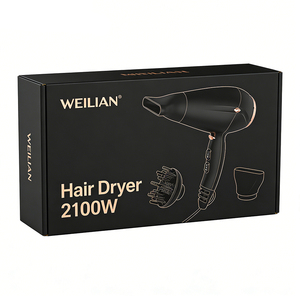 Secador de Pelo Iónico Profesional Japonés con Difusor, Motor de 2100W, Bajo Ruido, Secado Eficiente, Estilizado con Calor, para Hotel y Uso Profesional - Product Image 2