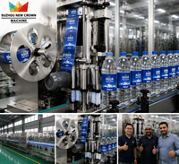 Machine d'étiquetage à colle thermofusible OPP à commande PLC intelligente pour bouteilles en plastique, équipement d'emballage de boissons à haute efficacité