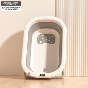<span class=keywords><strong>Baignoire</strong></span> pliable 80*50*23cm <span class=keywords><strong>en</strong></span> bois et plastique TPE pour bébés de 0 à 1 an avec fonction bain et pot - Product Image 5