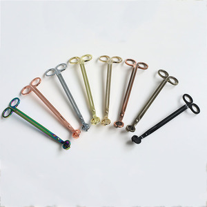 YS Precio de fábrica 1 Uds recortador de núcleo de vela de acero inoxidable cabeza redonda núcleo de cera tijeras Clip DIY herramienta de fabricación de velas de aromaterapia - Product Image 4