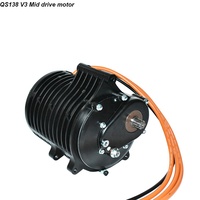 Kit Moteur Électrique Central à Engrenages Haute Puissance QS138 70H V3, Compteur de Vitesse Fardrive 72680 et Contrôleur, 3000W pour VTT