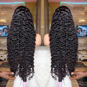 Widows Peak Birmaanse Krullende Haarwerk Lace Front Groothandel Natuurlijk Rauw Vietnamees Haar Volledige hd Lijmloze Lace Haarwerk met Frontal - Product Image 1