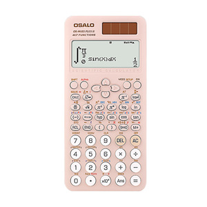 Calculatrice scientifique 417 fonctions, affichage naturel 12 chiffres, alimentation solaire, avec étui de protection, rose scolaire (OS - Product Image 6