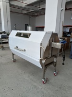 Grand barbecue extérieur au gaz et au charbon de bois pour porc, agneau, chèvre, avec rôtissoire de 1500 mm, moteur 60 kg, grille en acier inoxydable