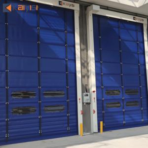 Grote Maat Fabrikant Op Maat Gemaakte Windbestendige Transparante Raam Industriële Hoge Snelheid Stapelen Pvc-Deur - Product Image 2