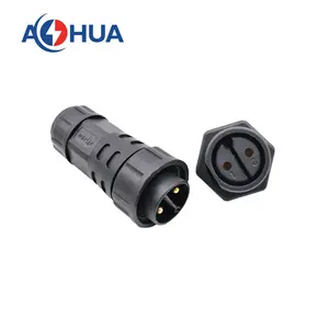 AOHUA M25 2 3 4 PIN Junction box mount cable to panel waterproof connector screw fixing type