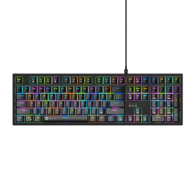 Wholesale Price Custom Gaming Wired RGB Backlit 108 Keys Mechanical Keyboard
