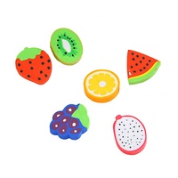 Creatieve mini 2D geurfruitvormige TPR gum voor kinderen