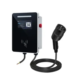 7kw 11kw 22kw Wall Mounted EV Charger Car Home Charger Station Type 2 Plug AC Charging Station For Electric Cars