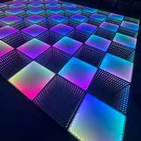 Lampu Lantai Dansa LED 3D Aluminium Langsung dari Pabrik dengan Kontrol RGB IP65 DMX untuk Pesta Klub