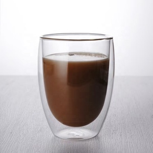 Tazze da <span class=keywords><strong>Caffè</strong></span> in <span class=keywords><strong>Vetro</strong></span> a Doppia Parete Resistenti al Calore a Forma di Uovo 80/150/250/350/450ml Fornite dalla Fabbrica - Product Image 4