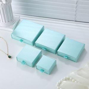 Boîte à bijoux en papier personnalisée avec logo, vente en gros, fournisseur d'usine, faible MOQ, boîte d'emballage à tiroir coulissant pour bijoux - Product Image 2