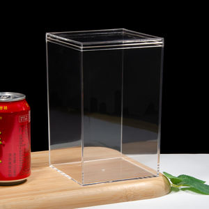 Große Klare PS-Material Vitrine Staubdichte Aufbewahrungsbox für Puppen Anime-Figuren Plüschtiere Sammlung Transparente Ausstellungsvitrine - Product Image 1