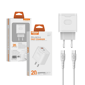 Caricabatterie 20W per <span class=keywords><strong>iPhone</strong></span> 17 16 15 <span class=keywords><strong>USB</strong></span> Tipo <span class=keywords><strong>C</strong></span>, Caricatore Rapido Portatile con Spina Personalizzabile US/EU - Product Image 1