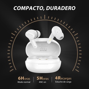 Auriculares bluetooth con cancelación de ruido, dispositivo de audio de alta calidad con modo de música de juego ENC, largo <span class=keywords><strong>tiempo</strong></span> de carga de 28H, para viaje de negocios - Product Image 3