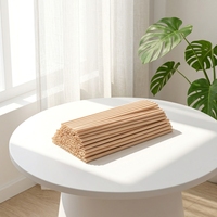 Pailles en bagasse PHA 100% biodégradables, sans plastique, sans assouplissant, qualité alimentaire pour hôtels, restaurants, bars à jus, cafés, salons de thé